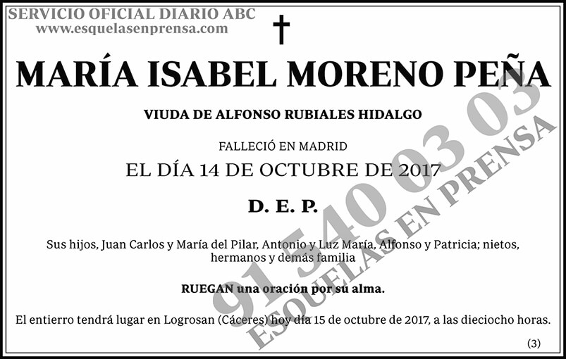 María Isabel Moreno Peña